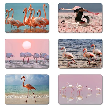 

Tropical Flamingos Photos Cool Designs Nature Rubber Table Mouse Pad Laptop Computer Enclosure Mousepad Mat