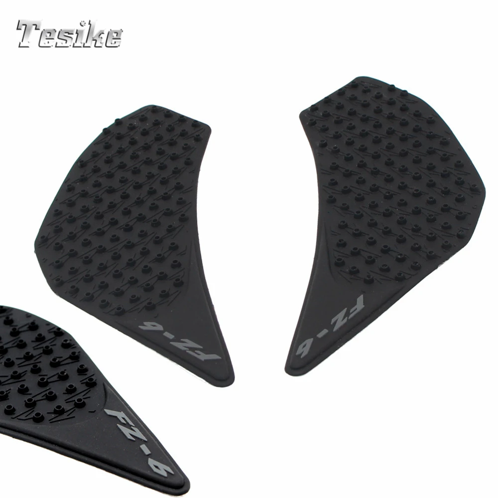 Motorcycle Tank Side Gas Knee Pads Fit For Yamaha FZ-6N 06 2007 2008 2009 2010