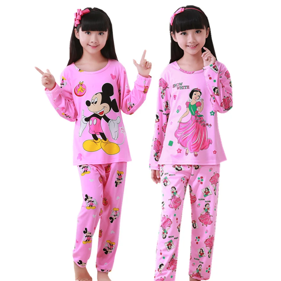 

Low Price Palace Princess style Children Pajama Sets Cotton Kids Pijamas Set home Sleepwear Girls Pyjamas cute Lovely Clothing