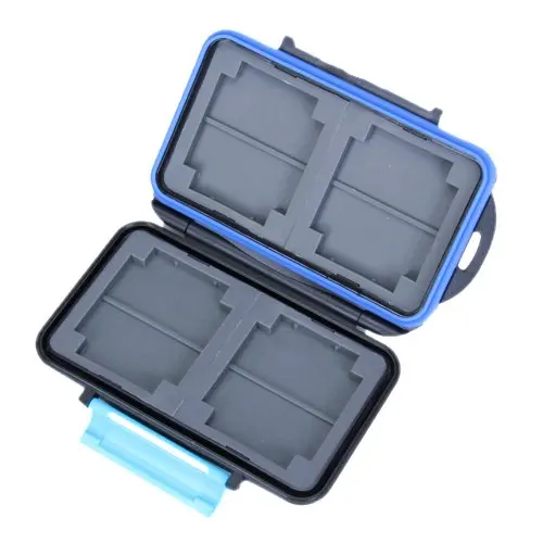 Memory Card Carrying Case Holder Hold 4 CF or 8 SDin Memory Card Cases