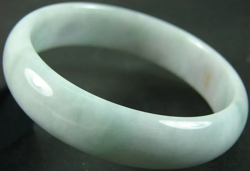 

002014 Green Chinese Natural Grade A Jade Jadeite Bangle Bracelet (A0502)