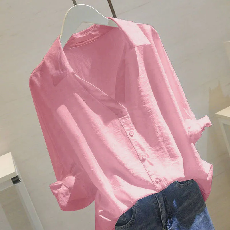 Linen Shirt Pink 2