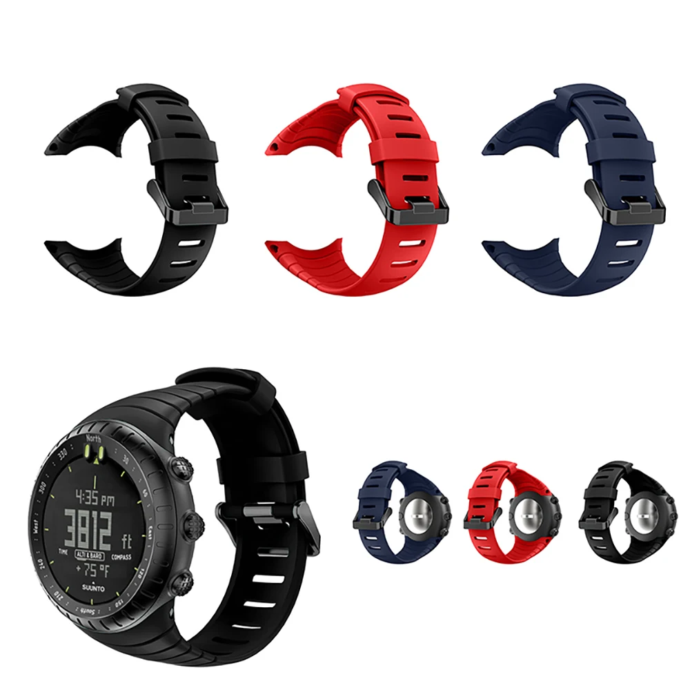 Silicone Watch Strap Core Replace Watch Band Wristband Watch Belt Watch Accessories Brand New For Suunto Core 140-230MM