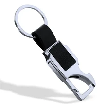 Минималистский цинковый сплав держатель ключа кошелечного типа с открывалкой для бутылок функция автомобиля бизнес брелок для мужчин и женщин черный