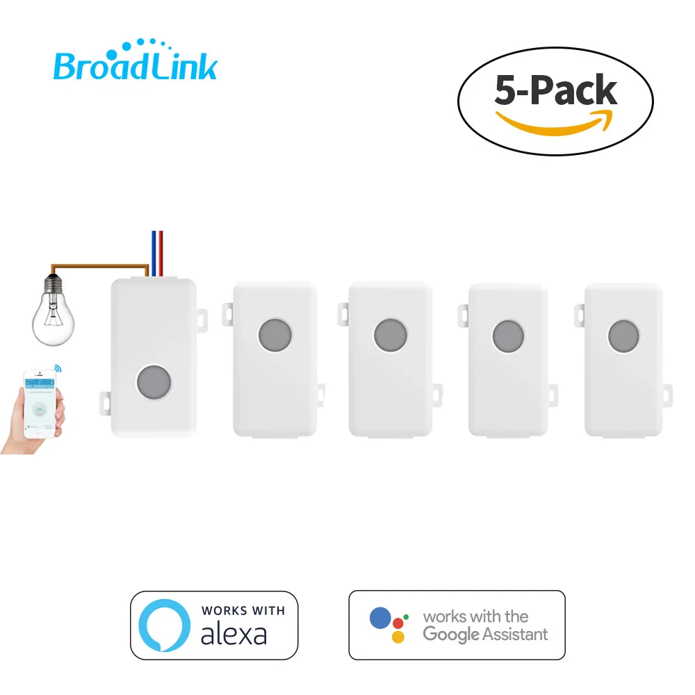 

Broadlink SC1 Wireless Wifi Remote Control Power Switch Smart Home Automation Voice Control by Google Home with Amazon Alexa
