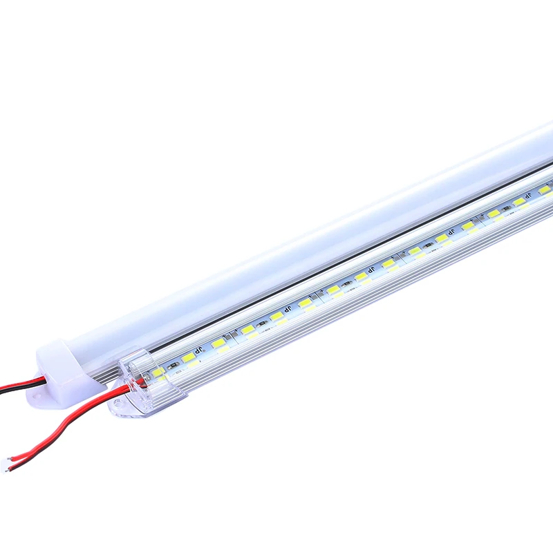 5 шт. 50 см DC12V 18 Вт двойной чип 5630LED бар lightwith PC крышка 72leds жесткая свет жесткий пропилен-каучука прокладки с красно-черные провода