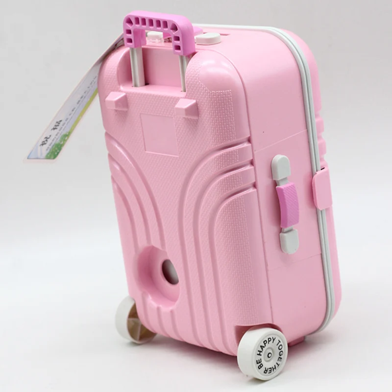 1 шт. милый кукольный Дорожный чемодан Розовый Серебряный Миниатюрный Кукольный чемодан багажник коробка игрушки для детей лучшие подарки