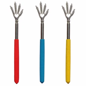 

2Pcs Eagle Claw Back Scratcher Telescopic Practical Handy Stainless Adjustable Back Itchy Scratching Massager Home Back Scratche