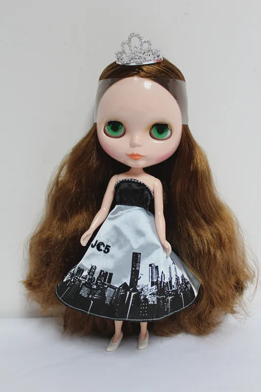 

Free Shipping big discount RBL-55DIY Nude Blyth doll birthday gift for girl 4 colour big eyes dolls with beautiful Hair cute toy