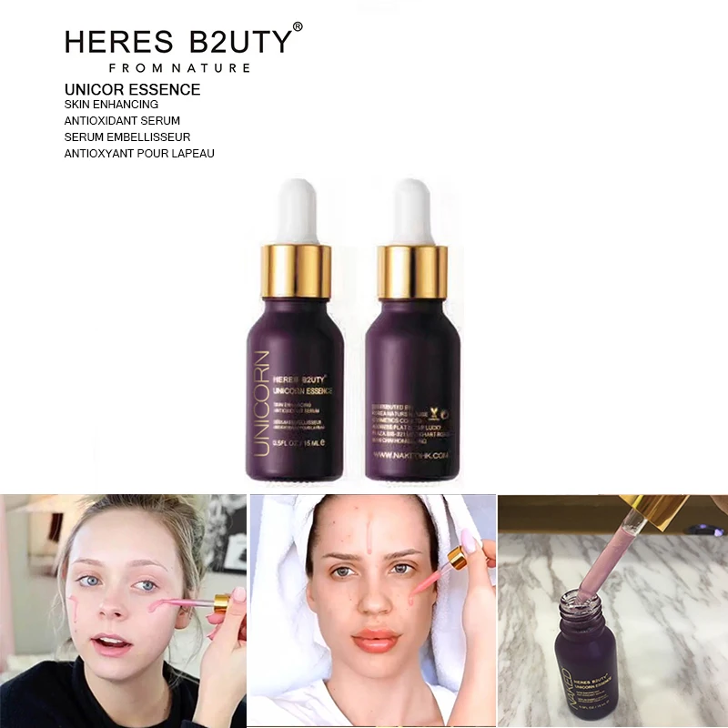

Brand HERES B2UTY OIL CONTORL ESSENCE Daily Serum Brightening Highlighter Makeup Primer Skin Enhancing Antioxidant Serum