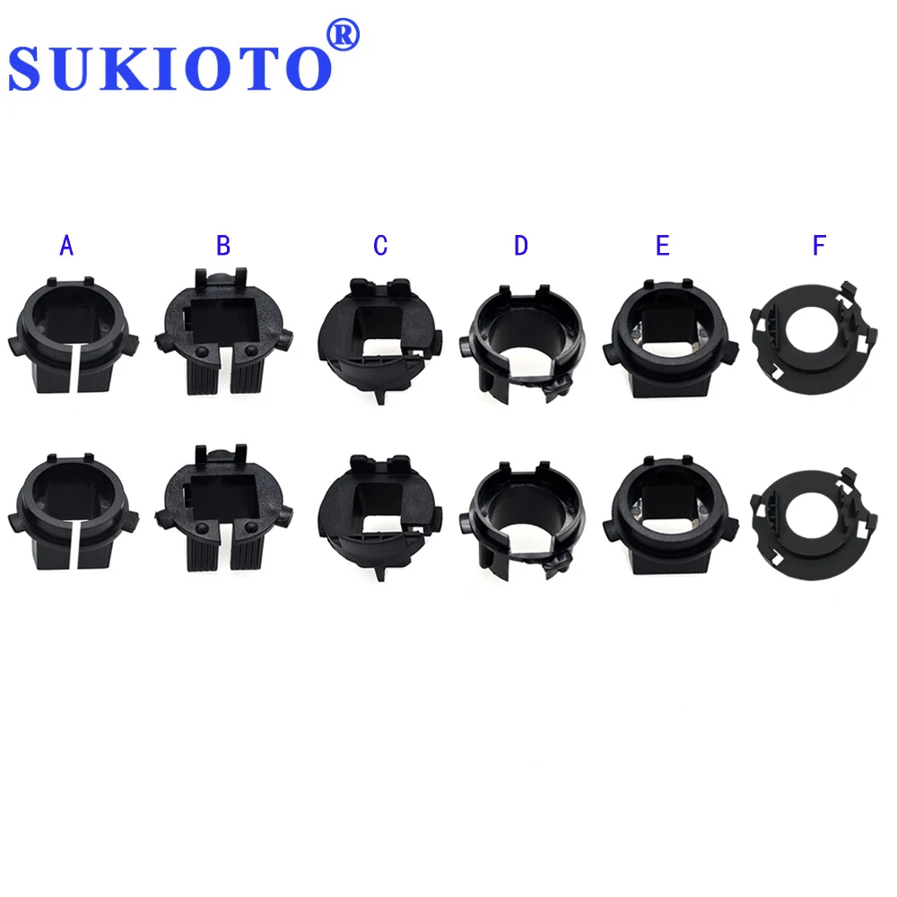 SUKIOTO H7 HID Headlight Bulb Holder Adapter Lamp Base For MISTRA SONATA 8  CERATO TUCSON Azera HID H7 Bulb Holder Adapter clip (2)