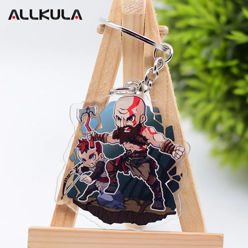 2018 Kratos Action Figure for Keychain God of War 3 Customized Double Sided Game Peripherals Best Gift AKL174 | Игрушки и хобби