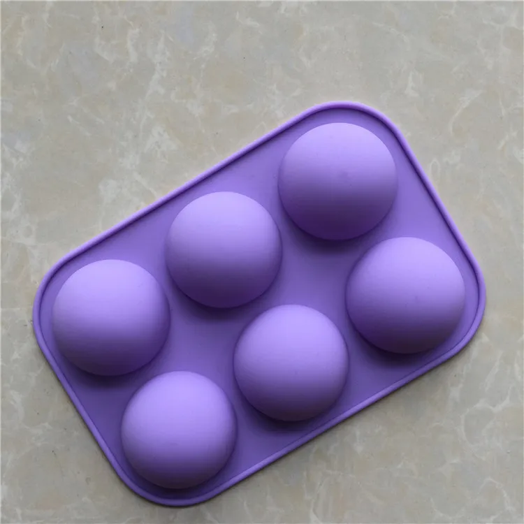 Wholesale small semicircle silicone cake jelly mold fragrant candle plaster clay craft mold DIY Soap Making Silicone Mould