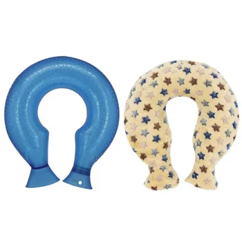 

1pcs 1400ml Hot Water Bottle U Type Hot Water Bag Relieve Neck Pain Warmer Cute U Shape Hand Warmers 30x34x10cm TB