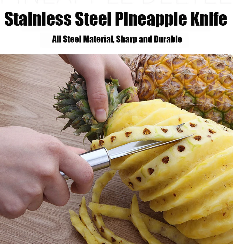 OLOEY кухонный нож для ананаса, фруктов из нержавеющей стали, лопата для пилинга, инструменты, ананасы