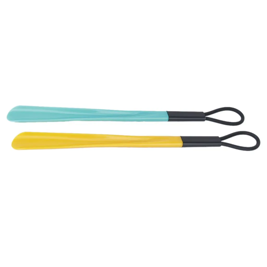 

1 piece 19.3 inch Plastic Long Shoehorn Heber Flexible Robust Slip Different Colors