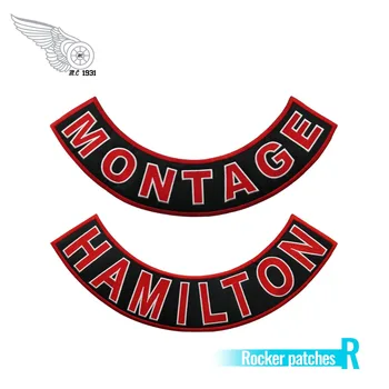 

MONTAGE RED DEVILS BOTTOM ROCKER EMBROIDERED IRON ON FOR CLOTHING BACK BADGE