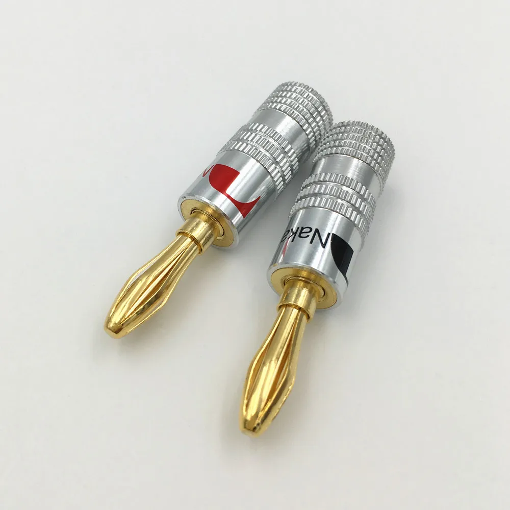 Динамик Nakamichi 4 мм золотой динамик 24 К 10 шт.|connector 4mm|connectors goldconnector jack |