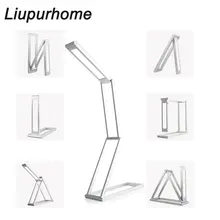 Светодиодный длинный ручной стол алюминиевый сплав лампа портативный Диммируемый светодиодный настольный светильник складной USB Перезаряжаемый свет для изучения чтения MYC