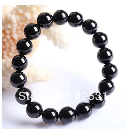 

free shipping 8 mm obsidian bracelet fashion charm bracelet
