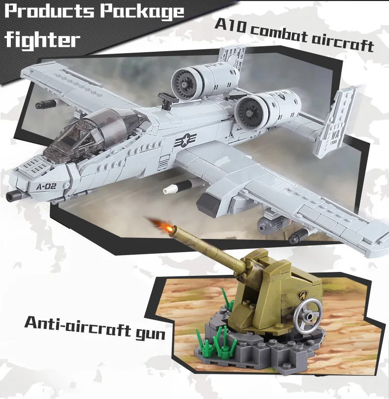A10 Fighter XINGBAO 06022 город Военная серия MOC строительные блоки Battlefield кирпичи развивающие игрушки