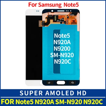 

Original Super Amoled For Samsung Galaxy NOTE 5 N920 N920F LCD Display Touch Screen Digitizer Assembly Replacement