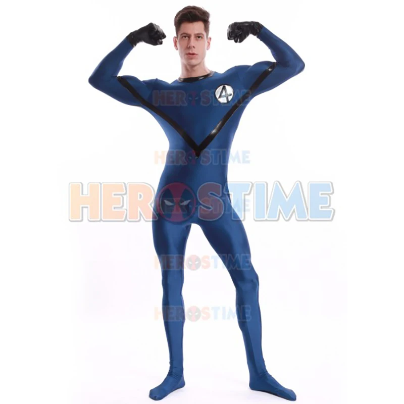 

High Quality Adult Mens Fantastic Four Human Torch Cosplay Costumes Male Spandex Lycra Costume Superhero Custom Made Bodysuit
