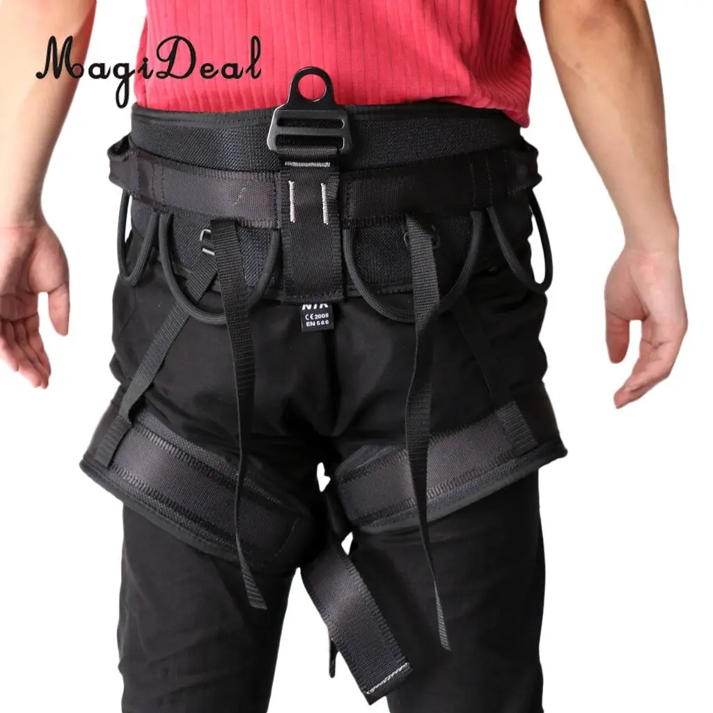 

MagiDeal Pro Rock Climbing Harness Tree Caving Rappelling Fall Protection Equip Gear