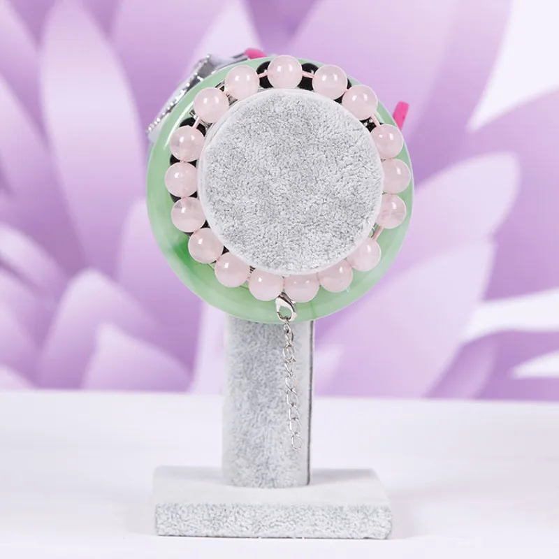 

New Rose/Black/White Velvet Bracelet Chain Watch T-Bar Rack Jewelry Hard Display Stand Holder Jewelry Organizer Hard Display Sta
