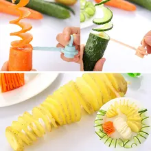 

3Color Hot High Quality Carrot Spiral Slicer Kitchen Cutting Models Potato Cutter Graters Kitchen Tool Gadget Size 11*4cm