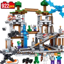 The Mine 922pcs Compatible Legoe MY WORLD Minecrafted mannequin constructing Blocks set brick motion determine Toys present for kids