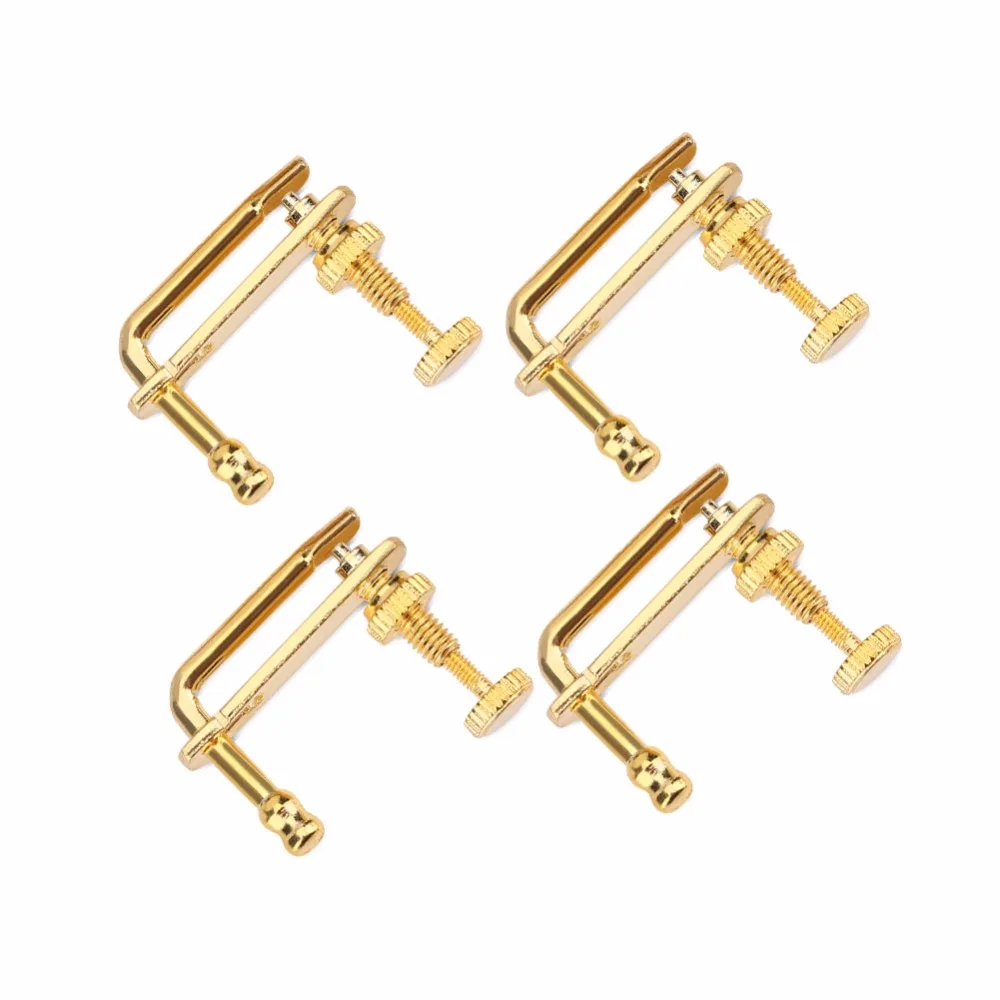 Buy 4Pcs/lot Gold Violin String Tuner Durable Alloy