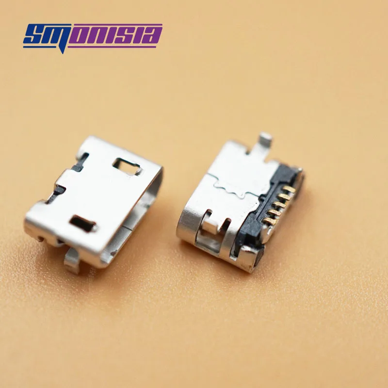 

Smonisia Small Horn 5 pin micro usb Port 5P Micro USB Connector Tail Charging socket