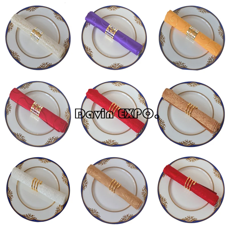 

New 5pcs Party Supplies Colorful Polyester Fabric Cloth Napkin Wedding Party Napkins Multi-use Cloth 48*48cm Table Napkin Cloth