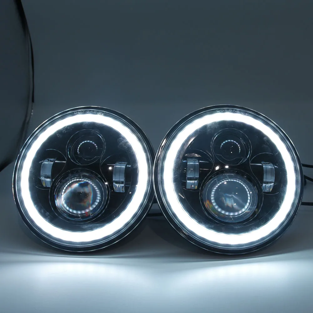 Car LED 7 Inch Round Headlight Conversion Kit For VW Beetle Classic