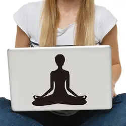 Йога медитировать наклейка компьютер Стикеры высокое качество небольшой ноутбук наклейка украшения дома Интимные аксессуары стайлинга