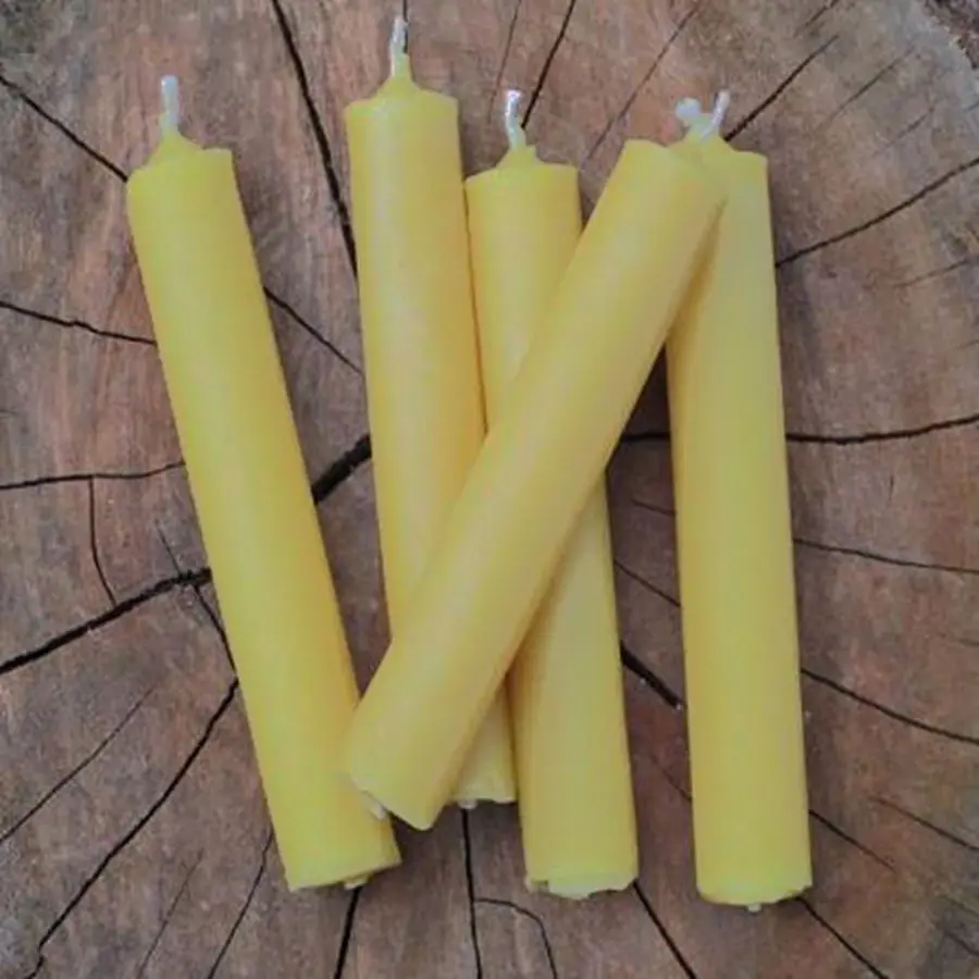 

10 pieces/lot pure scented beeswax candle pillar 2cm*12.5cm