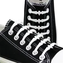 16 шт. 6 см без шнуровки летучая мышь шнурки для детей и взрослых эластичные силиконовые шнурки для обуви без застежки спортивные туфли со шнурками оптом