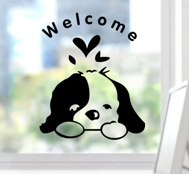 

DIY Funny Cute Black dog Switch Decal Wallpaper wall Stickers Home Decoration Bedroom Kids Room Light Parlor Decor Sticker