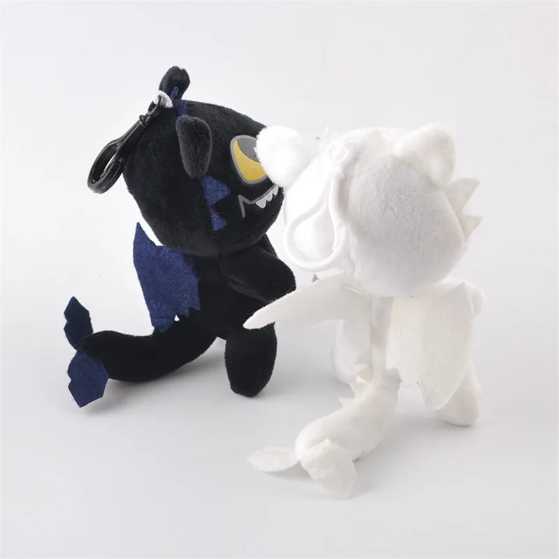 New How To Train Your Dragon 3 Plush Dolls Black Dragon Night Fury Toothless White Dragon Light Fury Peluche Toys Key Bag Pendants  (12)