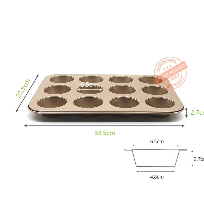 Круглая антипригарная форма для выпечки 12 чашек|baking dish|round baking dishmold tart |