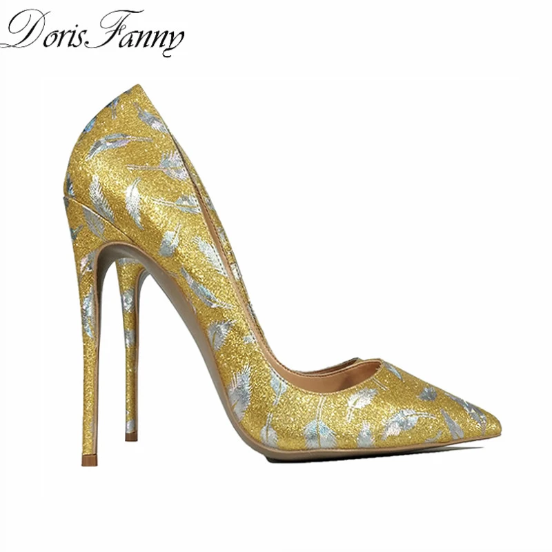 DorisFanny-Party-Wedding-shoes-woman-Glitter-gold-shoes-for-women-printed-sexy-high-heel-pumps-pointed (3)