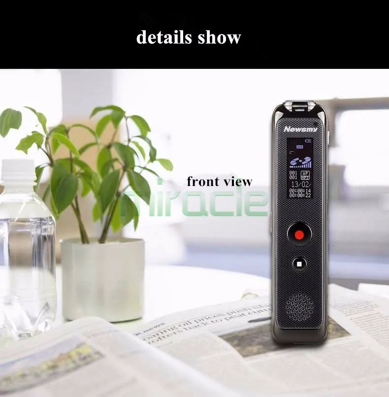 Newsmy Rv90 1 1 Pouces 16g Enregistreur Vocal Mini Hd Longue Distance Reduction Du Bruit En Acier Coque Metallique Enregistreur Dictaphone Aliexpress