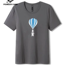 Пионерский лагерь летняя футболка с коротким рукавом с принтом воздушного шара мужская футболка мужская брендовая одежда хлопковая Футболка ADT901246
