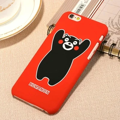 Чехол Kumamon с принтом для Apple iPhone 5, 5S, 6, 6 S, 7, 6 Plus, 7 Plus, чехол с 3D рисунком, стильная задняя крышка, чехол - Цвет: Серый