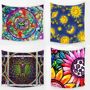 Comwarm геометрический нерегулярные Хиппи Мандала узор гобелены Абстрактная живопись книги по искусству настенный гобелен гостиная Декор ремесла - изображение