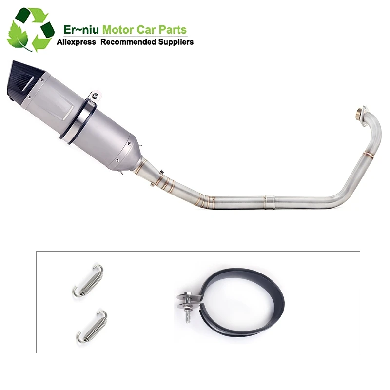 

R15 YZF-R15 MT15 Motorcycle Full System Exhaust Muffler Escape Modified Link Pipe Slip-On For yamaha R15 2008-2017