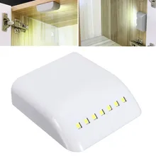 7 светодиодный ночник умный ПИР движения Ночной светильник с датчиком DC5V батареи энергосберегающий свет для ящик для буфета лестницы