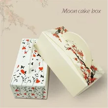 Различные принты* коробочки для "лунных пряников", бумажная коробка с ручкой, брезент кекс упаковка для кексов, подарочная упаковочная коробка 50 шт оптом дешево