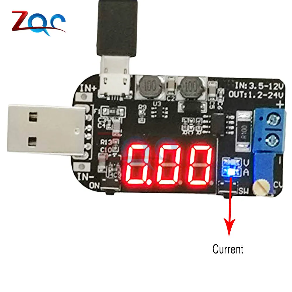 DC CV CC 15W 5V постоянного тока до 1V 9V 12V 24V регулируемый шаг вверх вниз Питание доска